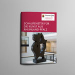 Broschüre für eine Kunstausstellung des Bundeslandes Rheinland-Pfalz